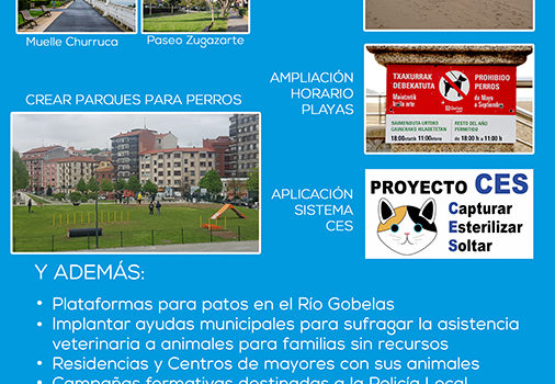 Andrade presenta sus propuestas destinadas a mejorar la vida de las mascotas