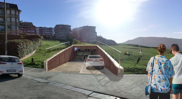 Andrade propone un parking subterráneo de 300 plazas y rampas mecánicas para la zona de Arrigunaga