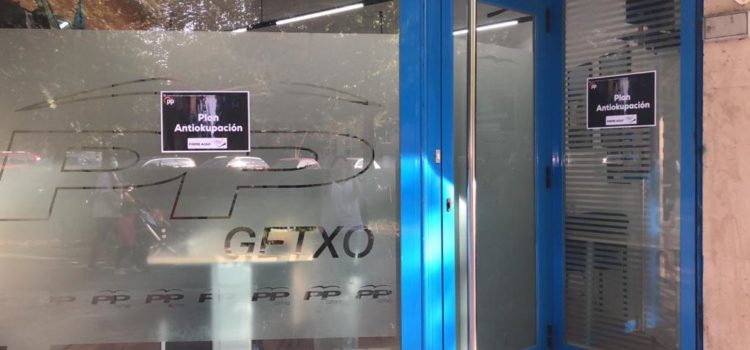 El PP de Getxo se suma a la campaña nacional contra la ocupación ilegal de viviendas