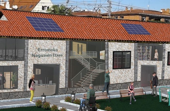 Andrade presenta su proyecto para Errekagane con una nueva Nagusien Etxea y amplias zonas verdes
