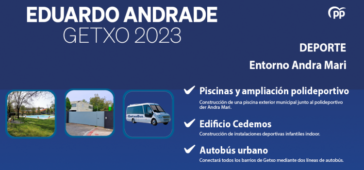 El PP de Getxo se compromete a ampliar y mejorar las instalaciones y la oferta deportiva de los diferentes barrios del municipio