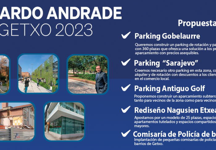 El PP de Getxo proyecta para Romo hasta tres parkings subterráneos para minimizar el problema de aparcamiento de la zona