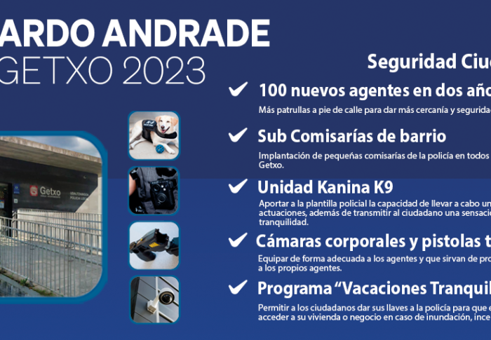 Andrade se compromete a crear un Plan Estratégico Policial para garantizar la seguridad ciudadana