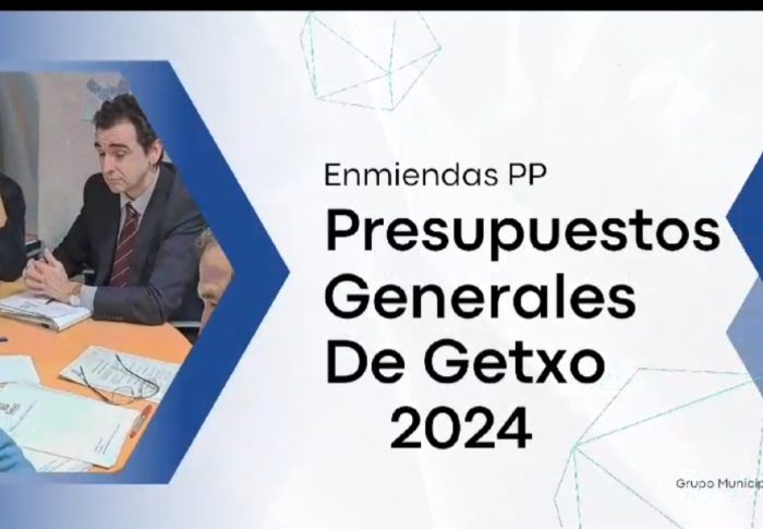 El PP de Getxo presenta 16 enmiendas parciales a los Presupuestos por un importe de 7.440.000 euros