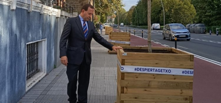 El PP de Getxo pide al Ayuntamiento que no coloque nuevamente las jardineras de Zugazarte