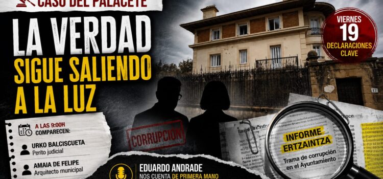 El PP de Getxo señala que las declaraciones de este viernes pueden marcar un punto de inflexión en el “Caso Palacete”