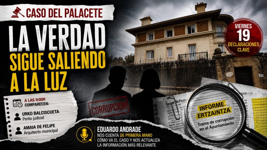El PP de Getxo señala que las declaraciones de este viernes pueden marcar un punto de inflexión en el “Caso Palacete”